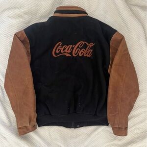 Vintage Coca Cola leather jacket